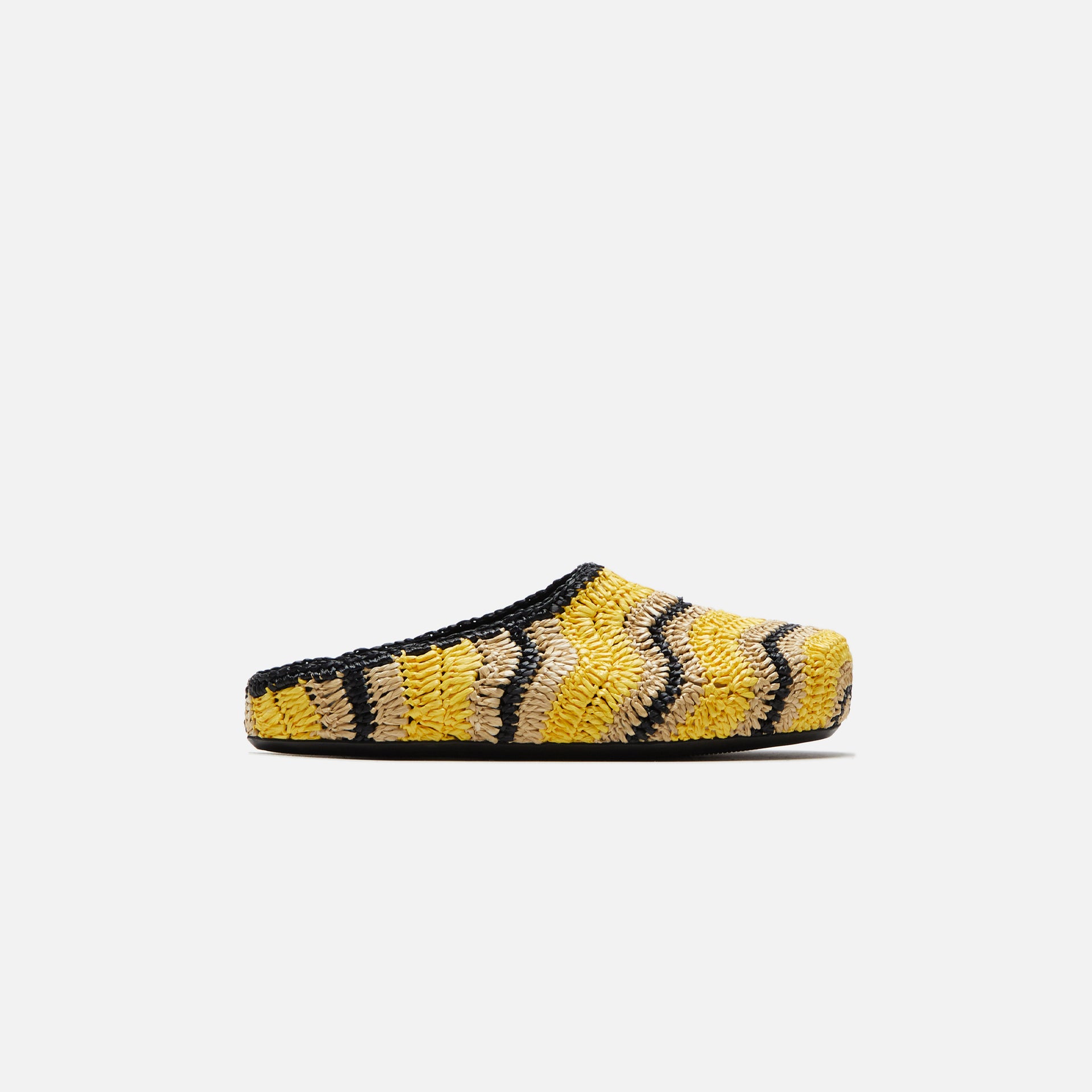 Marni x No Vacancy Inn Fussbet Sabot Rafia Waves - Sun / Natural