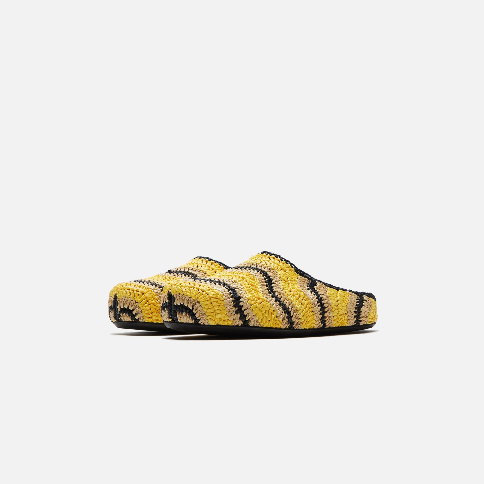 Marni x No Vacancy Inn Fussbet Sabot Rafia Waves - Sun / Natural
