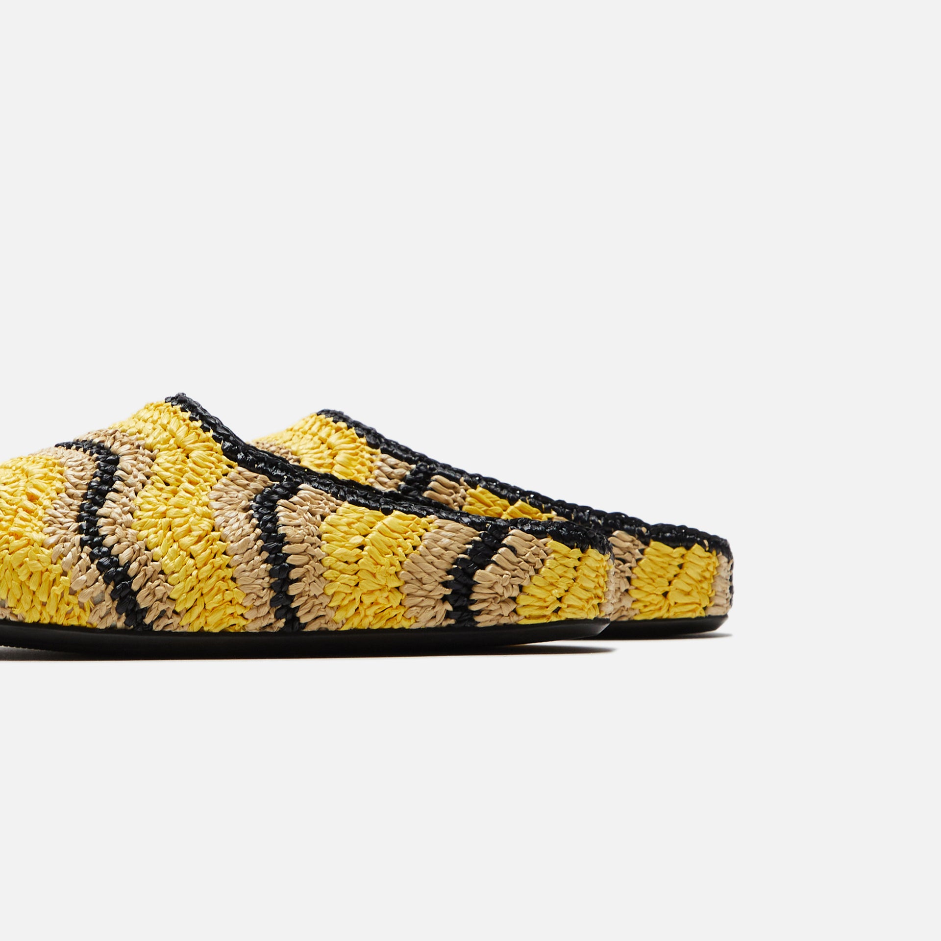 Marni x No Vacancy Inn Fussbet Sabot Rafia Waves - Sun / Natural