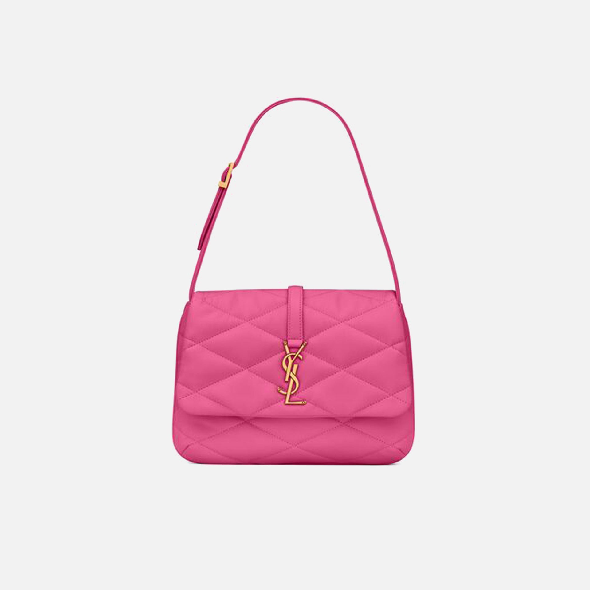 Saint Laurent YSL LE 57 Hobo Shoulder Bag - Bubblegum